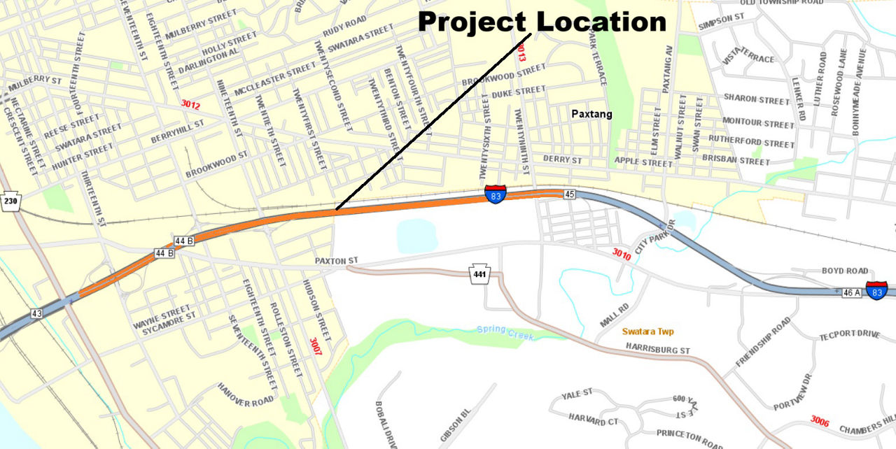 map indicating project location