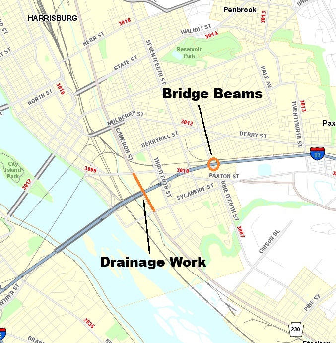 map indicating project location