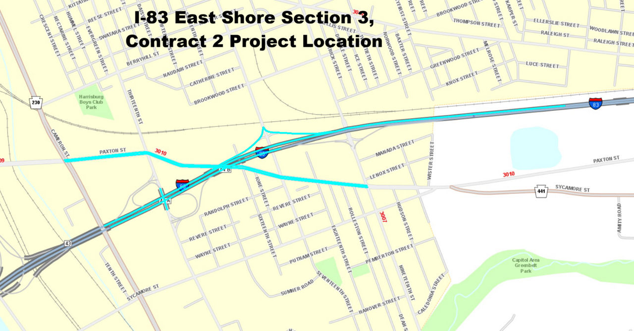map indicating project location