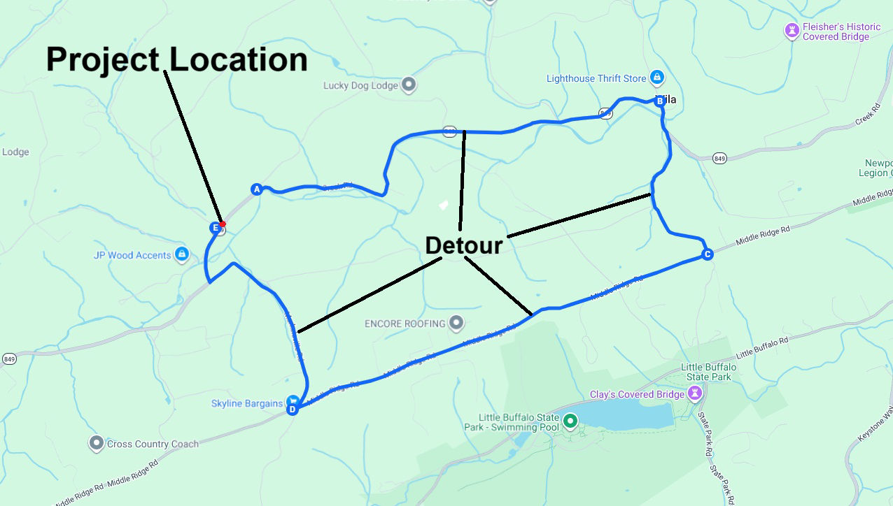 map indicating project location