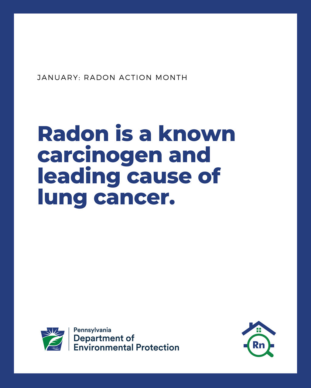 Radon is a known carcinogen.