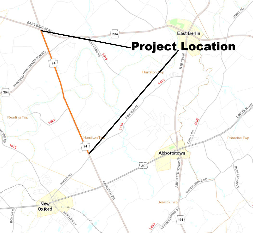 map indicating project location