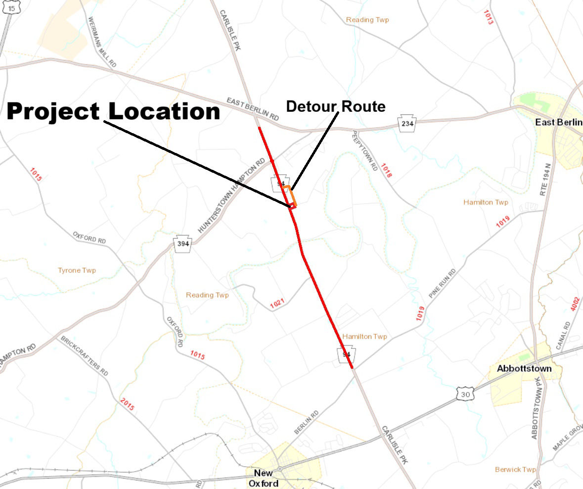 map indicating project location
