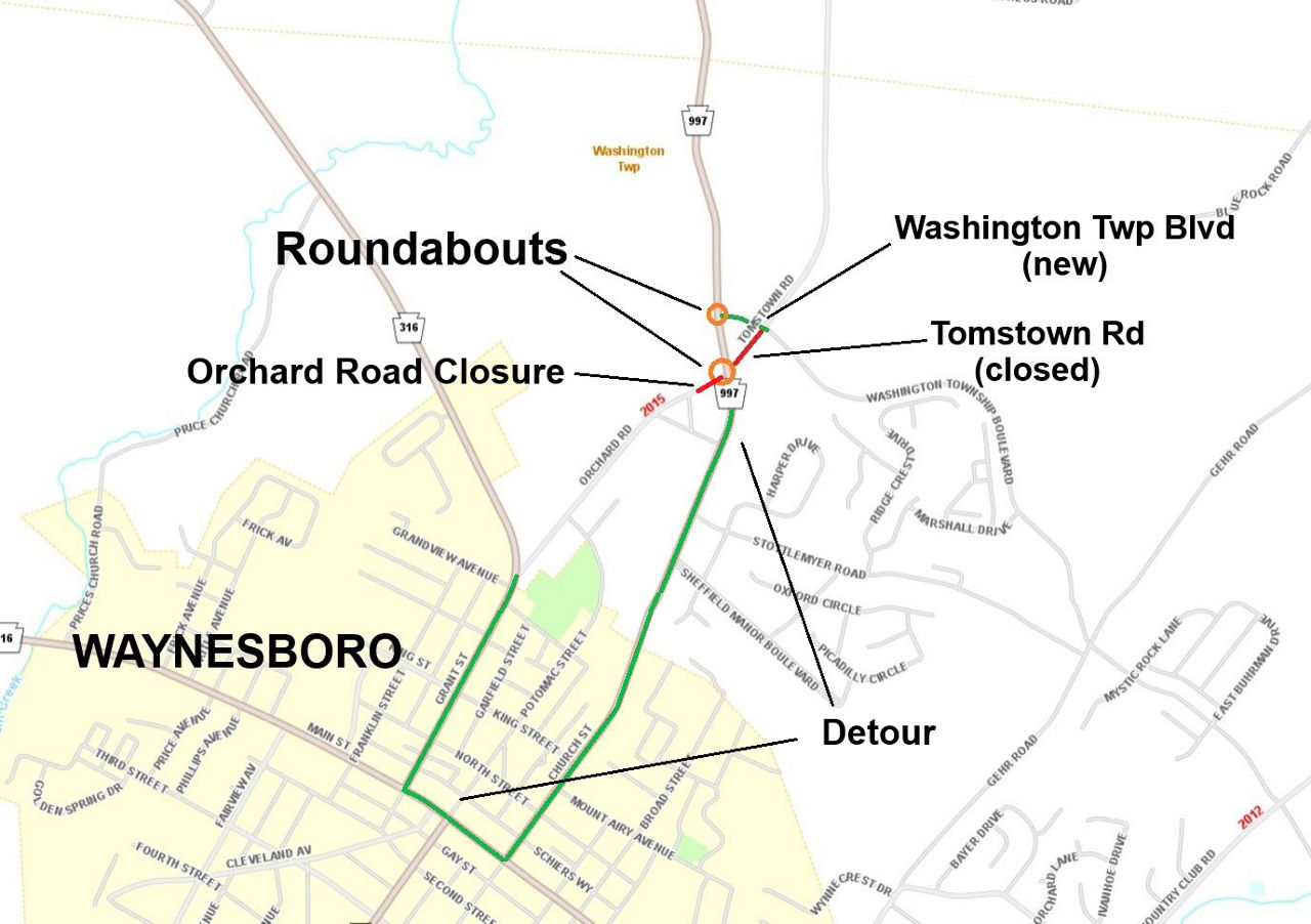 map indicating project location
