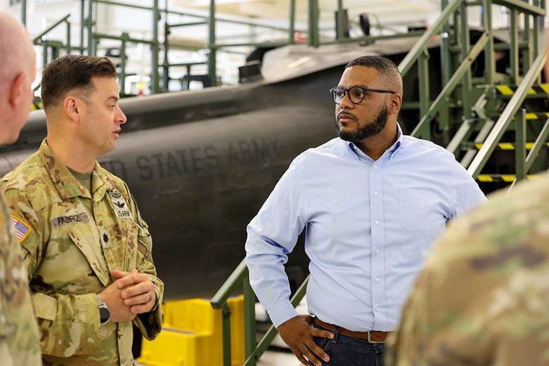 Lt. Gov. Davis Tours the PA National Guard Training Center.