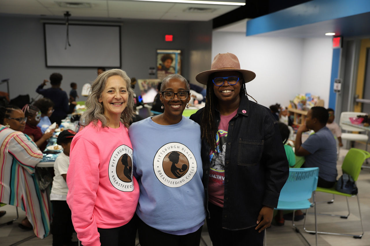 Dr. Bogen, Pittsburgh Black Breastfeeding Circle founder Ngozi Tibbs, Rep. La’Tasha Mayes