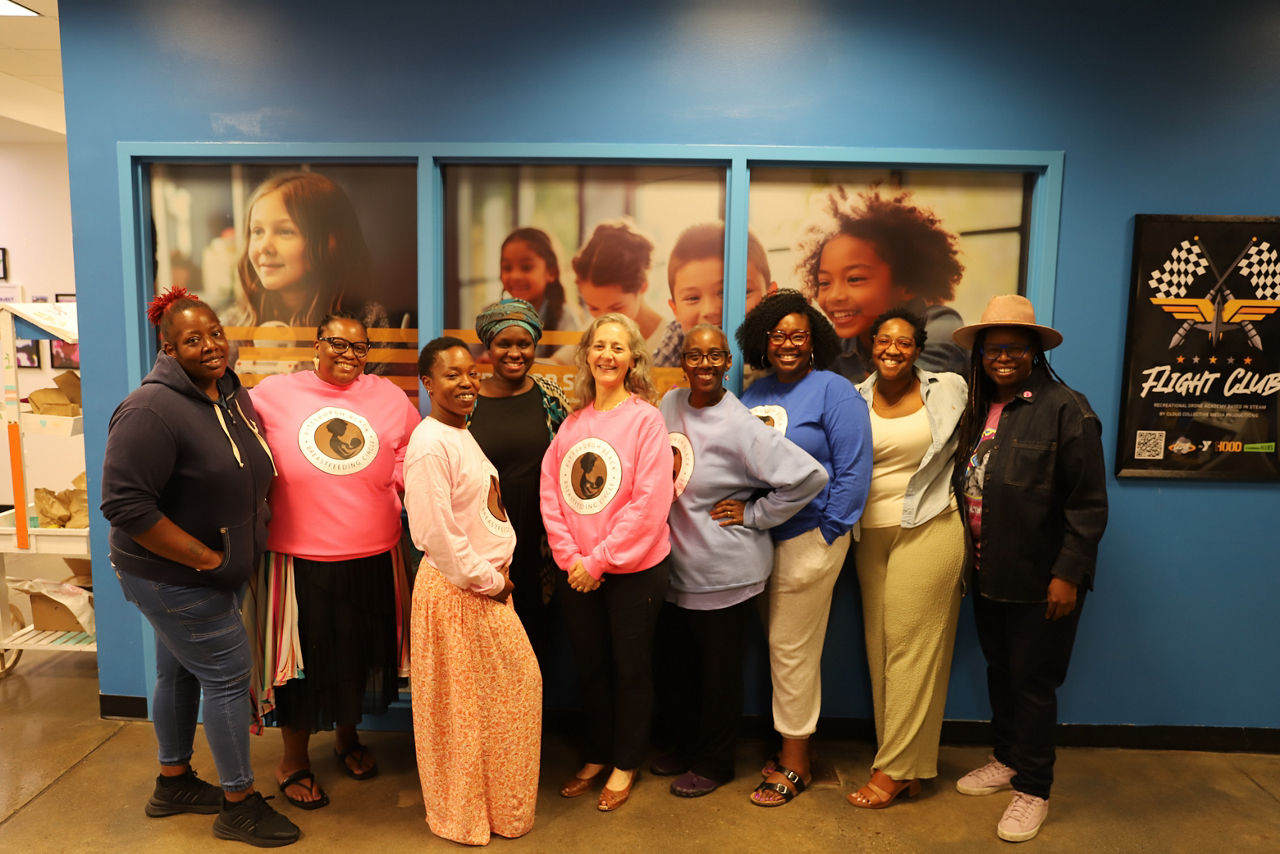 Dr. Bogen with members of the Pittsburgh Black Breastfeeding Circle and Rep. La’Tasha Mayes
