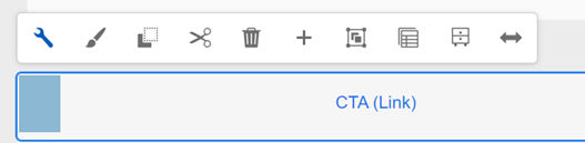 CTA toolbar, featuring the edit wrench.