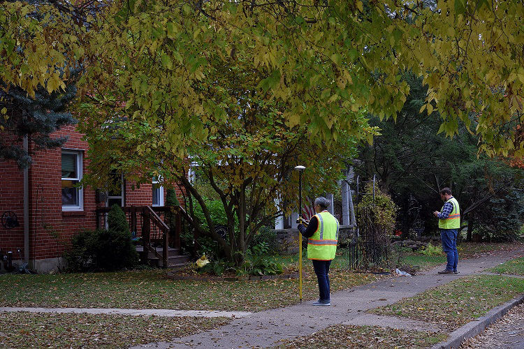 Staff from ASC Group conduct field survey in Dauphin County, 2019