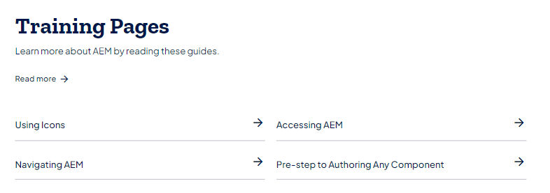 Sample List- internally authored, neither icon nor image, internal links. Includes a Teaser description of the List.