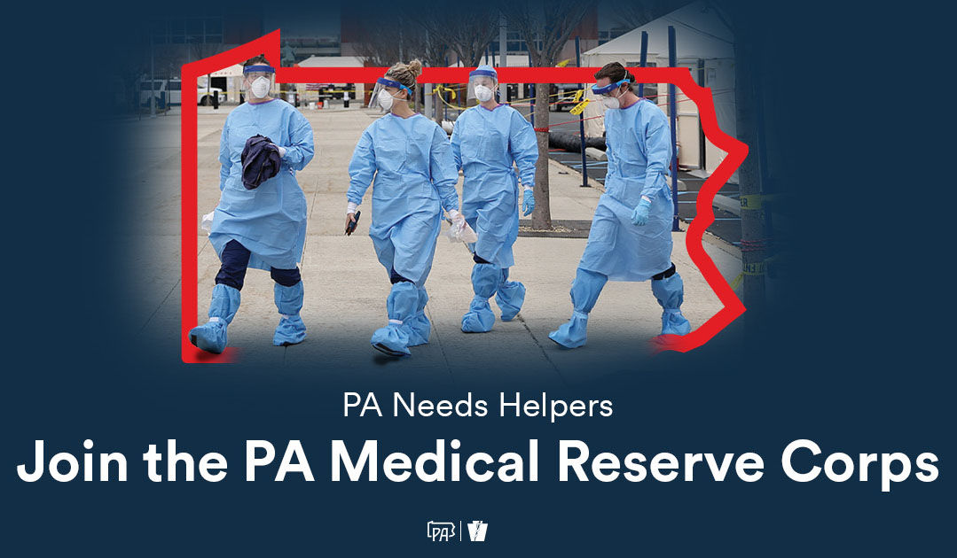 PA needs helpers. Join the Medical Reserve Corps