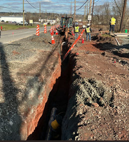 PECO Gas Main Relocation Along Ridge Pike