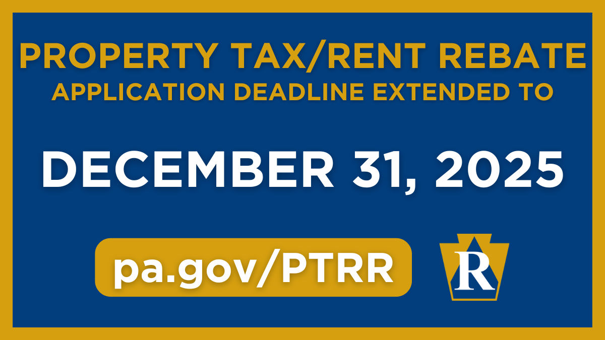 Property Tax/Rent Rebate Deadline Extension