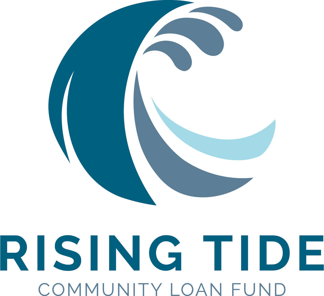 Rising Tide Community Loan Fund logo and link to Loan Fund page