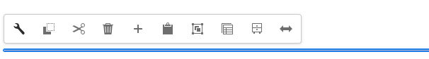 Separator toolbar, featuring the edit wrench.