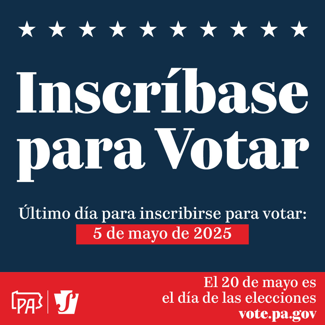 Register to vote graphic in Spanish