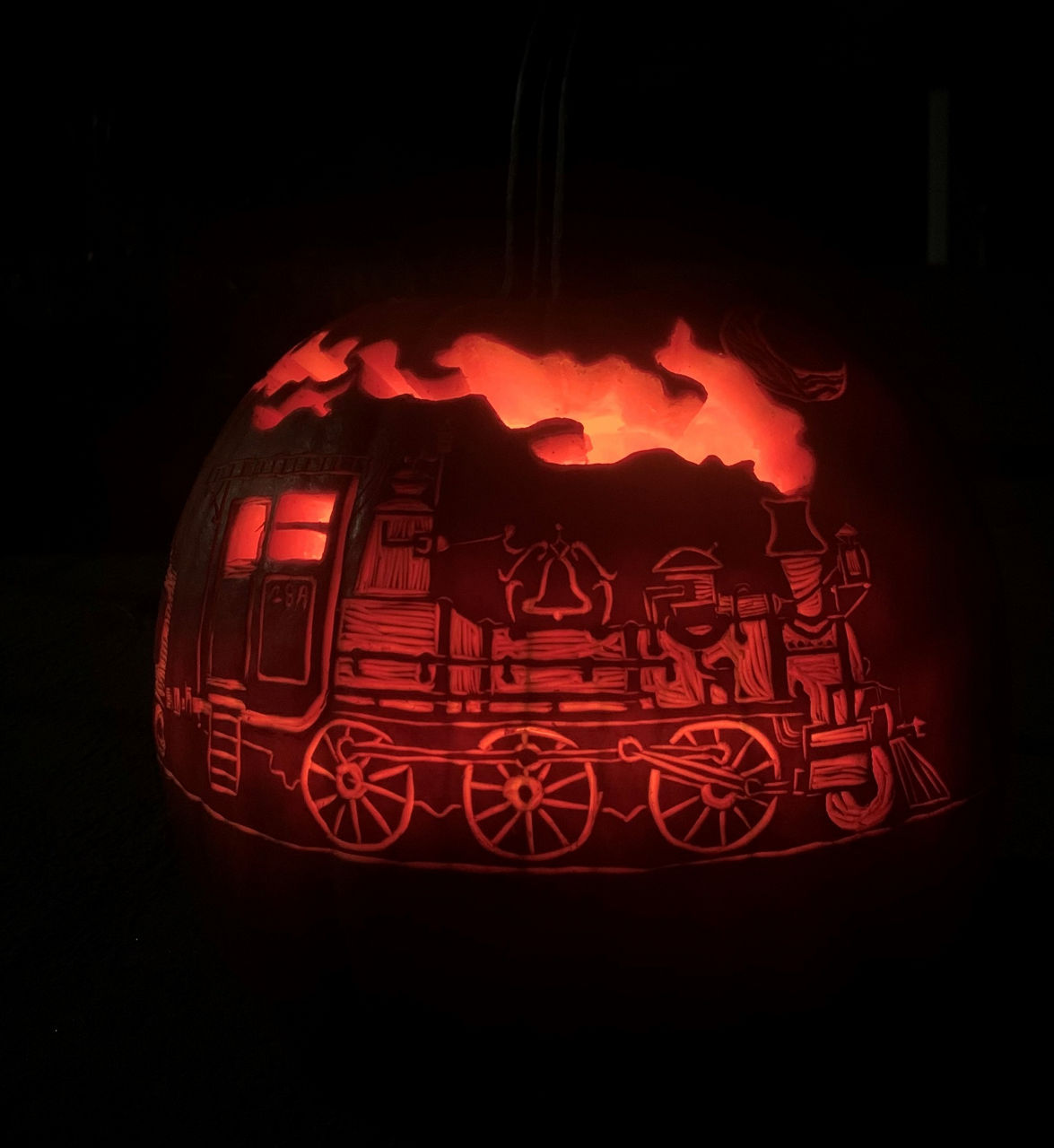 Train pumpkin