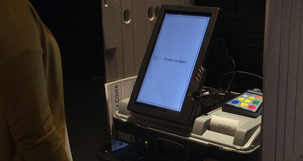 Ballot marking showing the print ballot screen