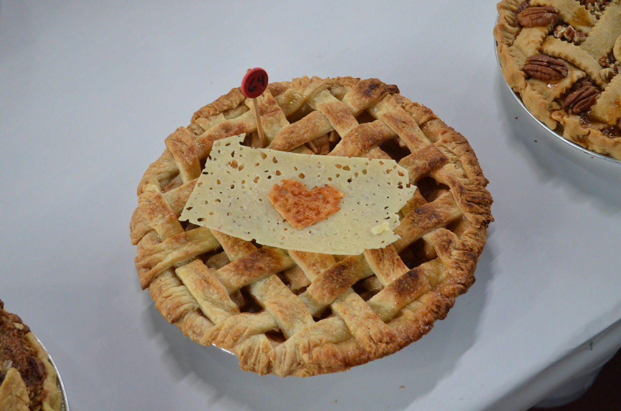Apple Pie ready to be judged during contest.