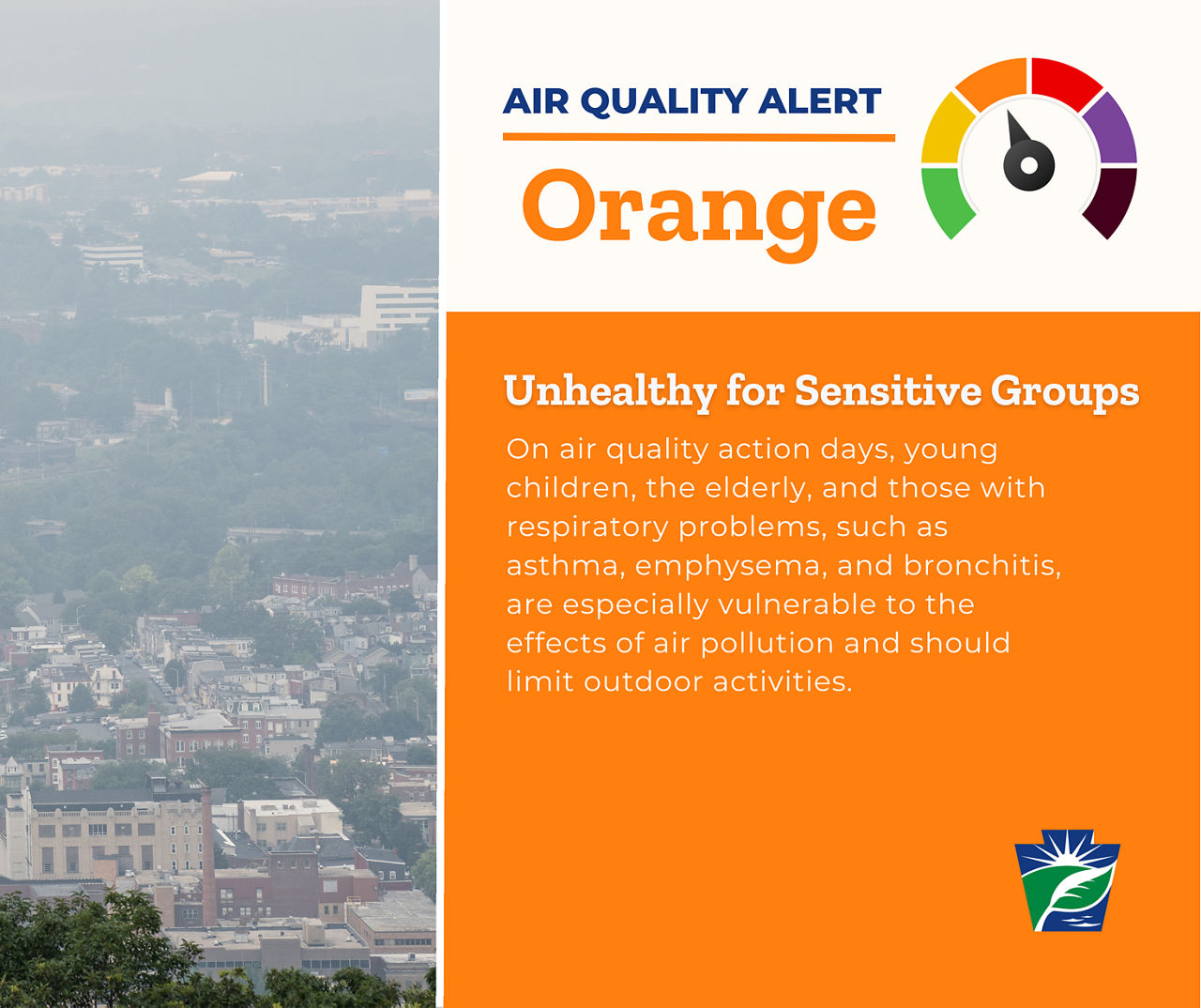 Air Quality Alert - Orange