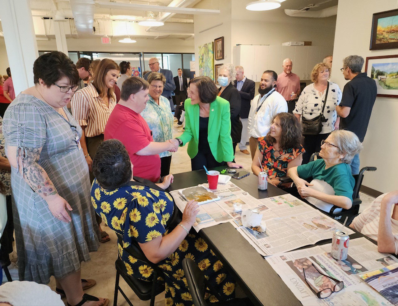 Secretary Arkoosh visits the Arc’s Washington County Art Gallery which serves as an inclusive community hub featuring art created by people of all abilities