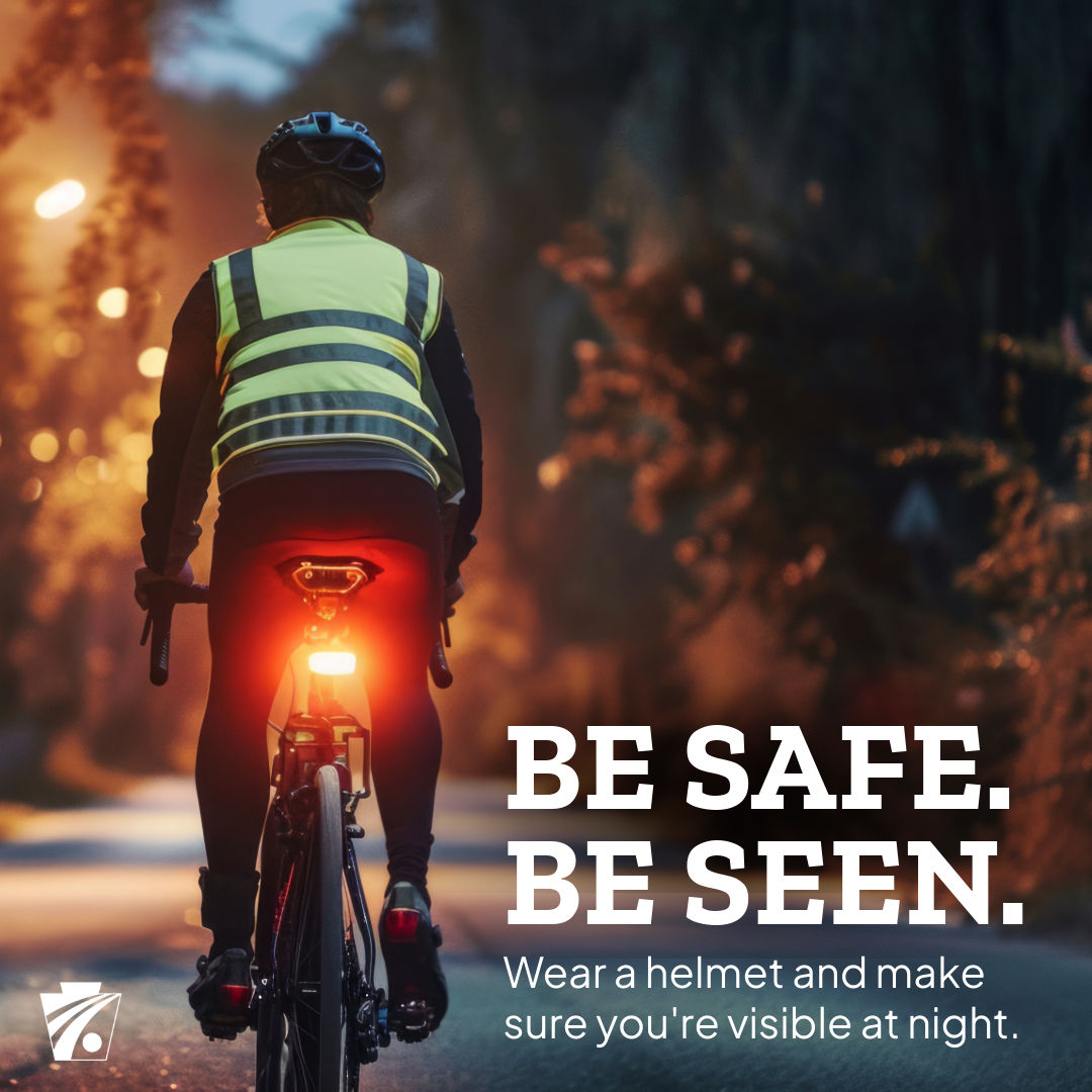 Bike Be Safe Be Seen - Square