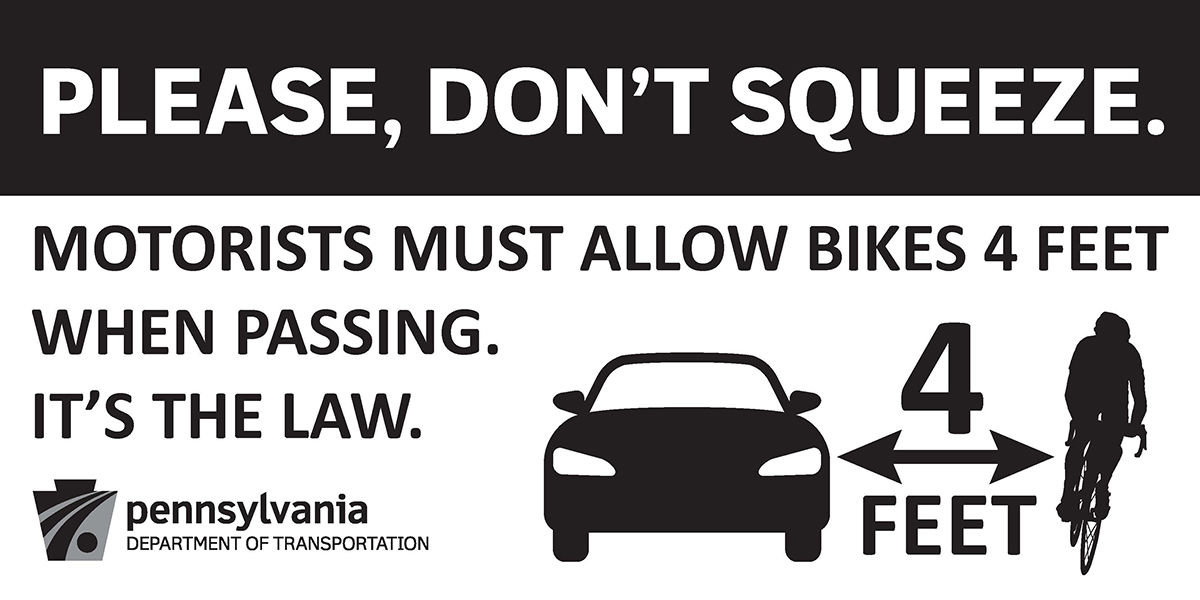 Bicycle Safety - 4 Foot Law - Twitter