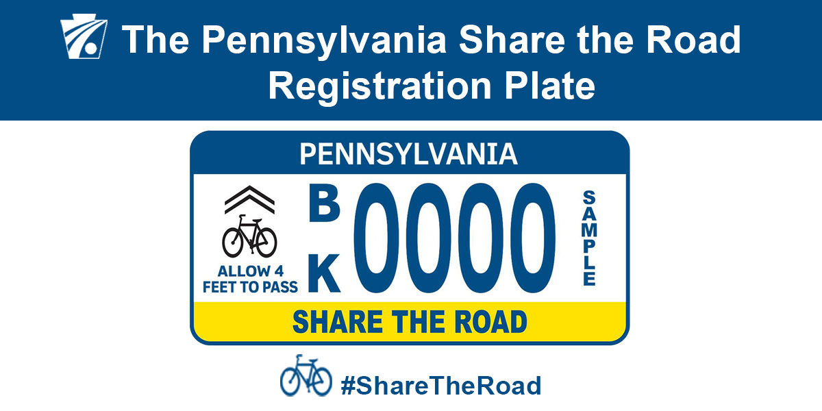 Share the Road Plate - Twitter