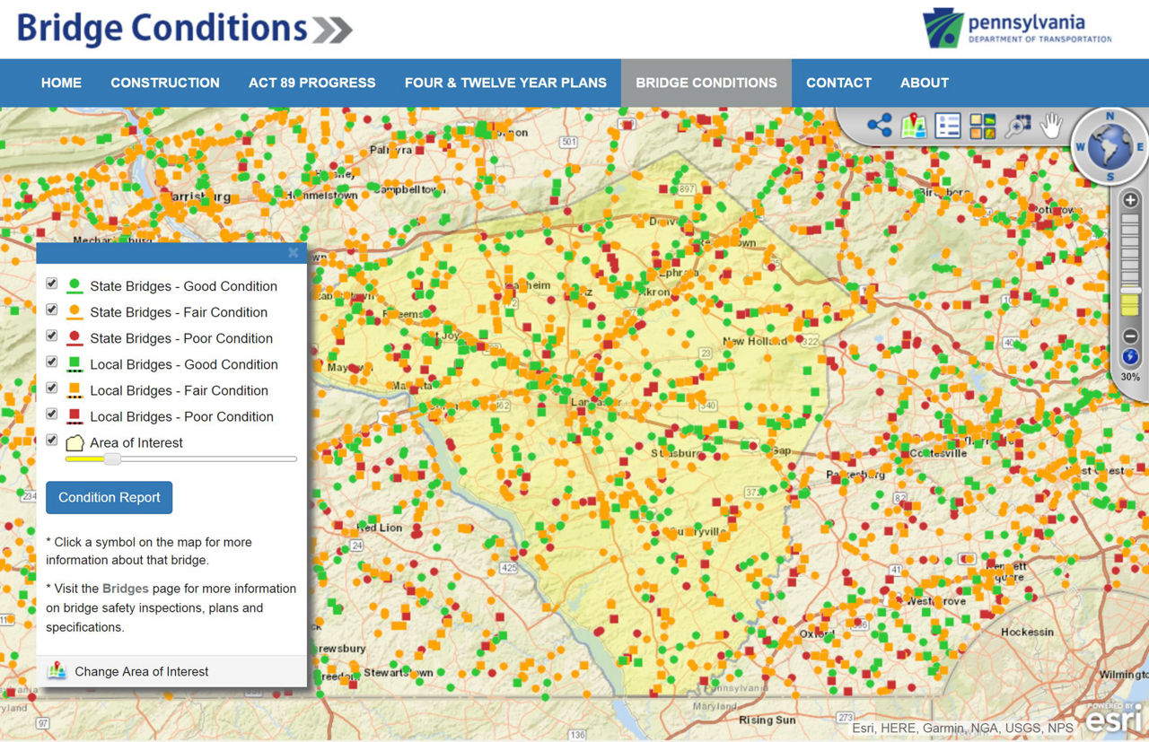 Bridge Conditions Map