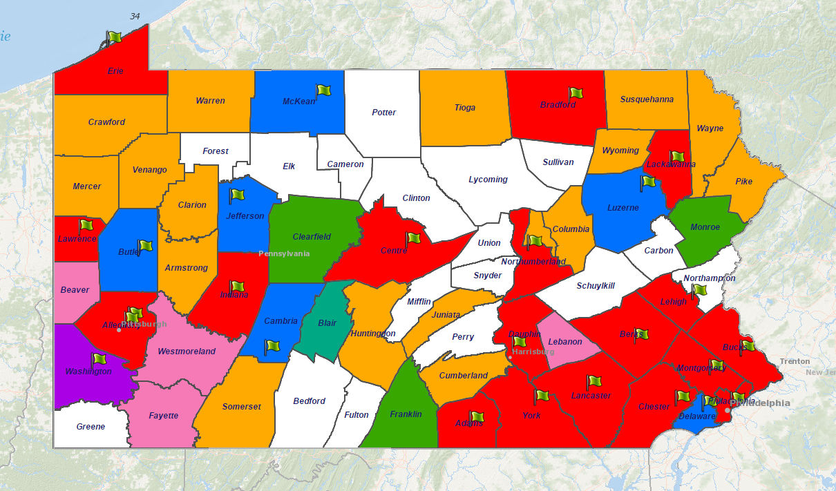 CAC Contacts Map