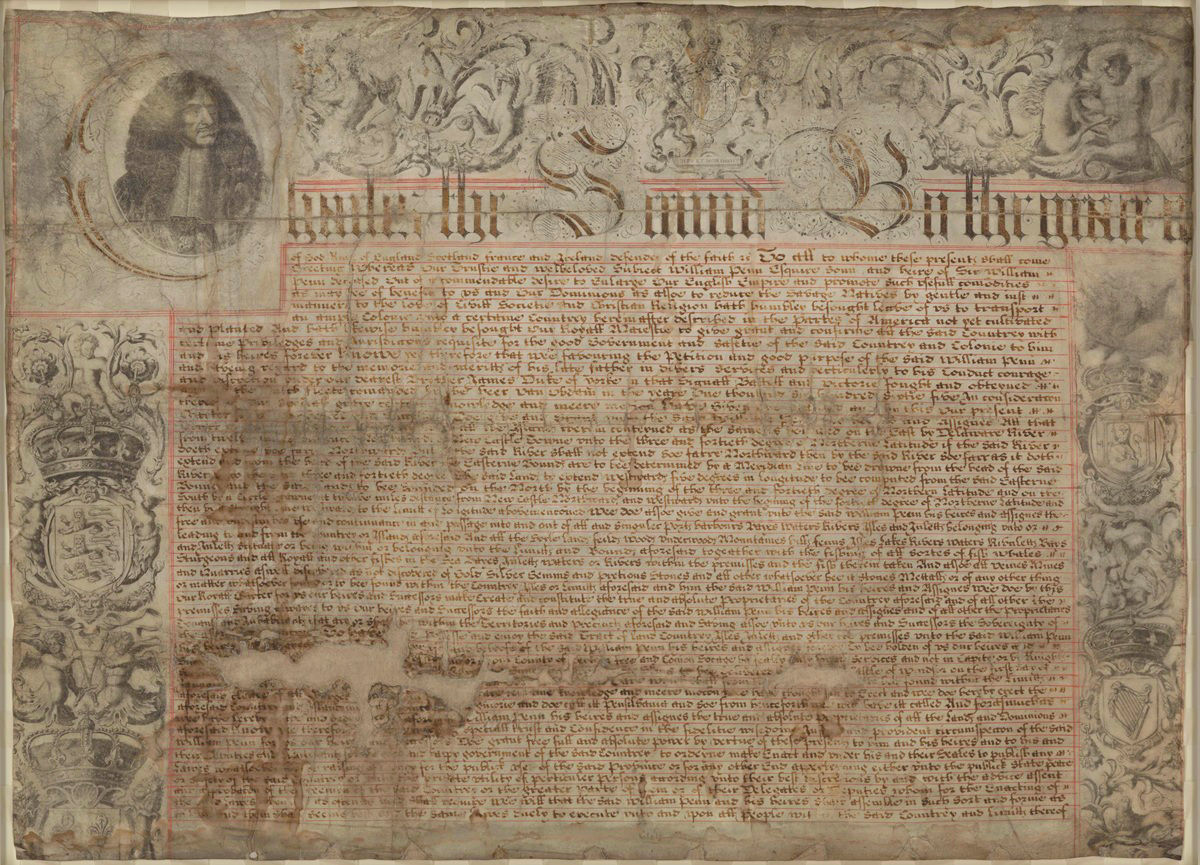 William Penn's 1681 Charter - First Page