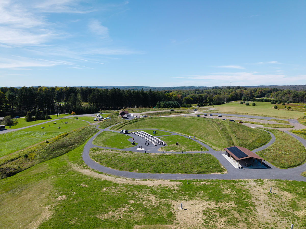 An overview of Cherry Springs State Park. 
