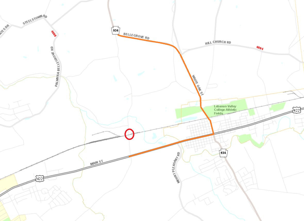 Clear Spring Road location map