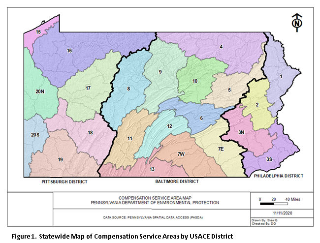 Compensation Service Area Map