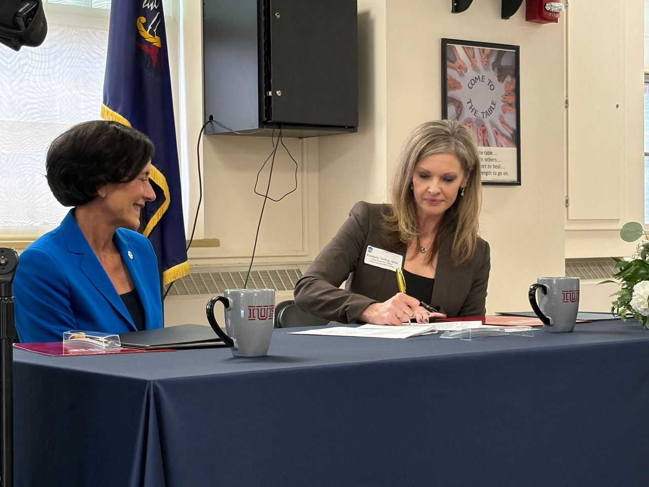 PA DHS Secretary Dr. Val Arkoosh (left) and Clarks Summit State Hospital CEO Kimberly Tenbus