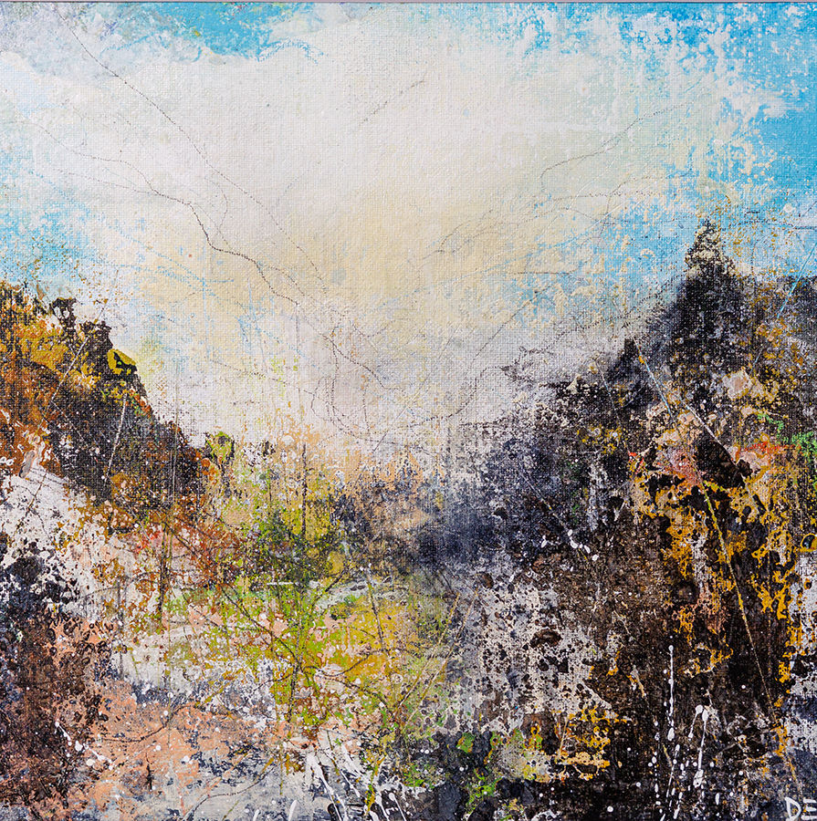 abstract mountainscape