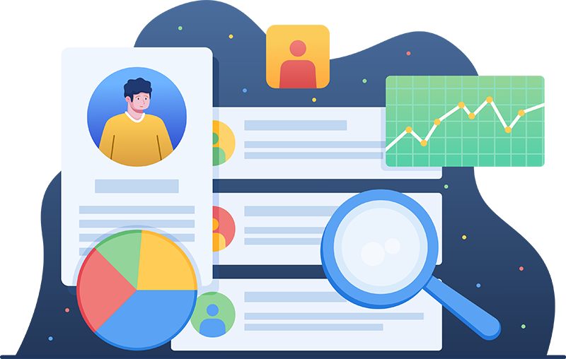 Illustration of different types of data.