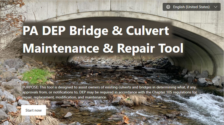 PA DEP Bridge & Culvert maintenance & Repair Tool