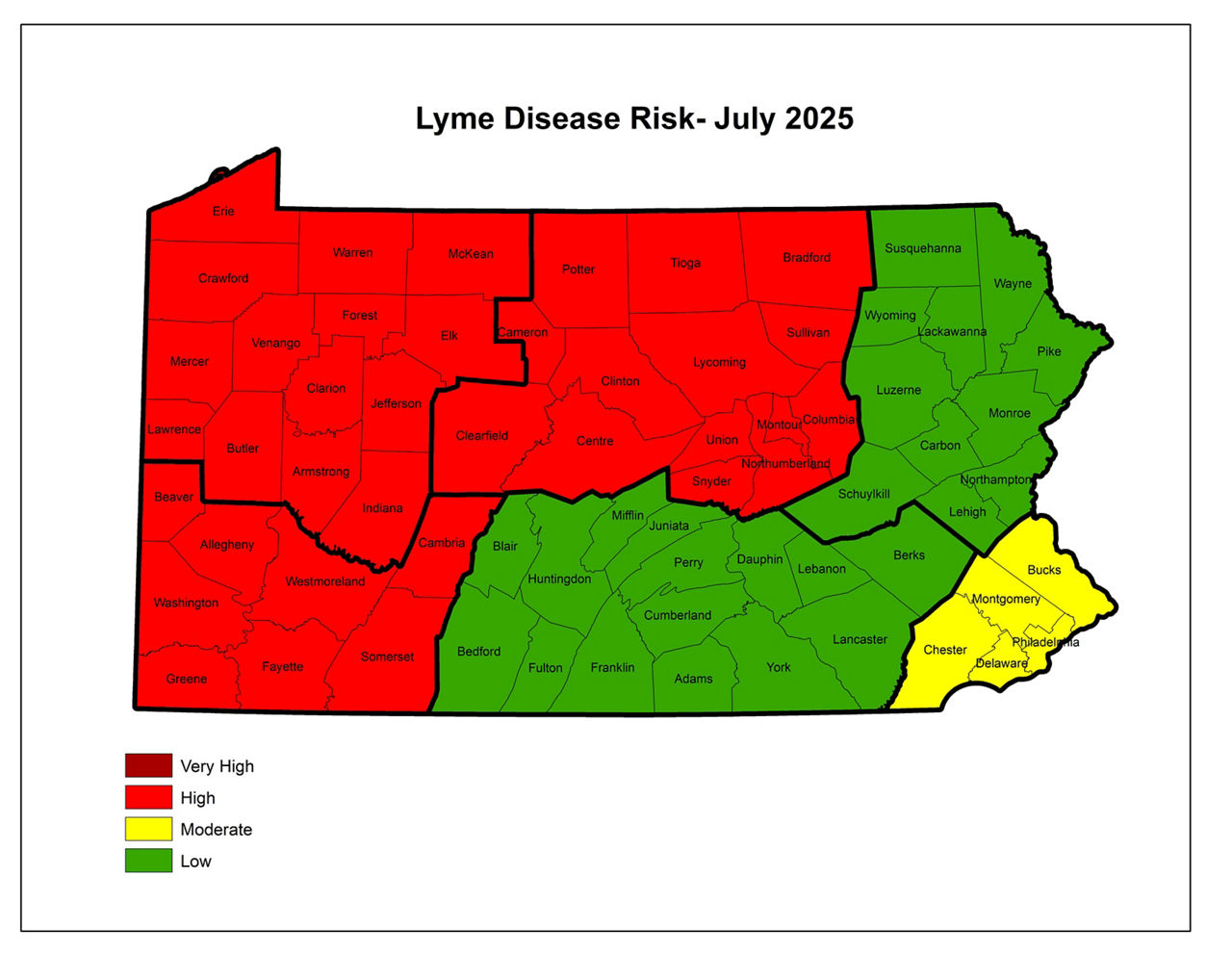 Lyme Disease Risk - July 2025