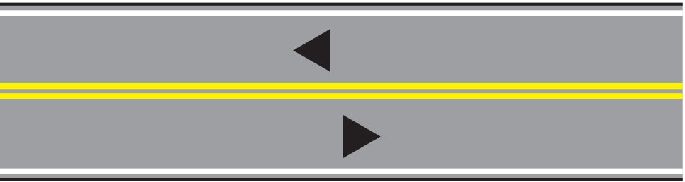 double solid yellow line