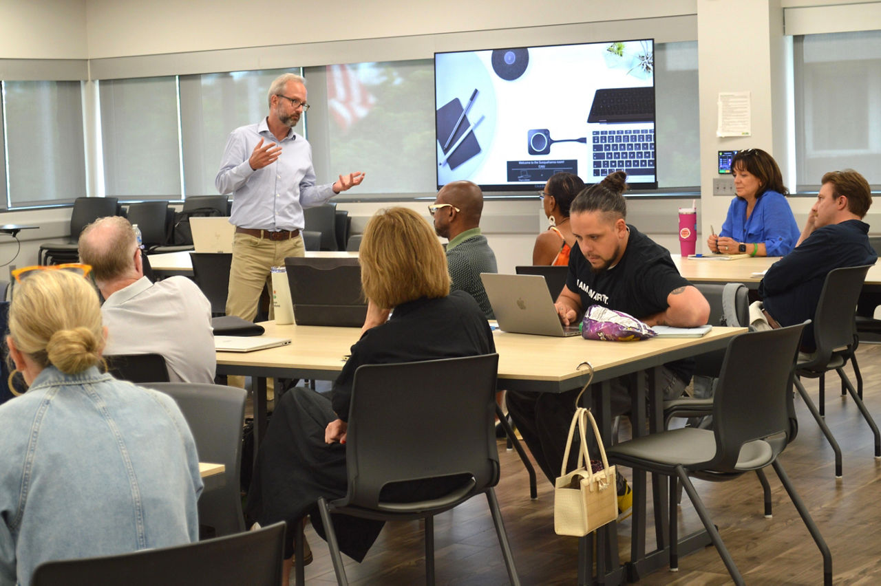 Creative Industries Grants and Opportunities Workshops presentation with Pennsylvania Creative Industries Executive Director Karl Blischke