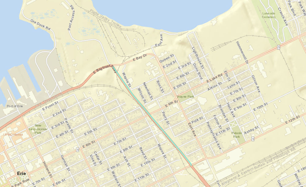 East Bayfront Parkway Project Map