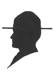 A silhouette illustration of a state trooper in lieu of an image of Patrolman Thomas B. Elder