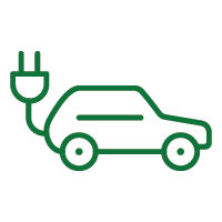 illustration of electric car