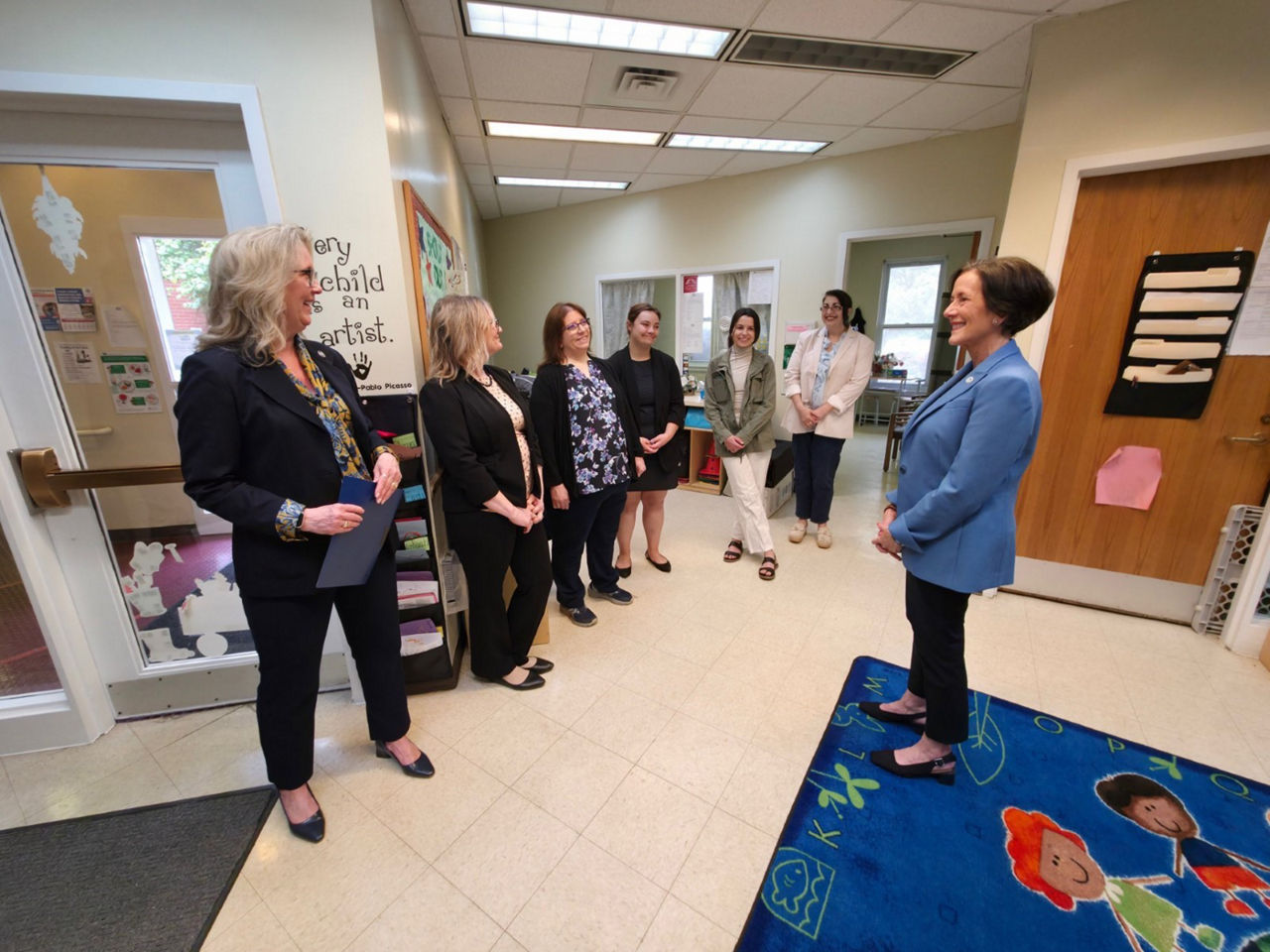 Secretary Arkoosh visits Early Connections- Harbor Homes child care 