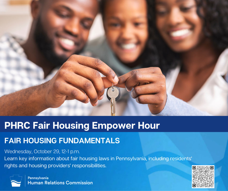 flyer for PHRC Fair Housing Empower Hour: Fair Housing and Local Governments