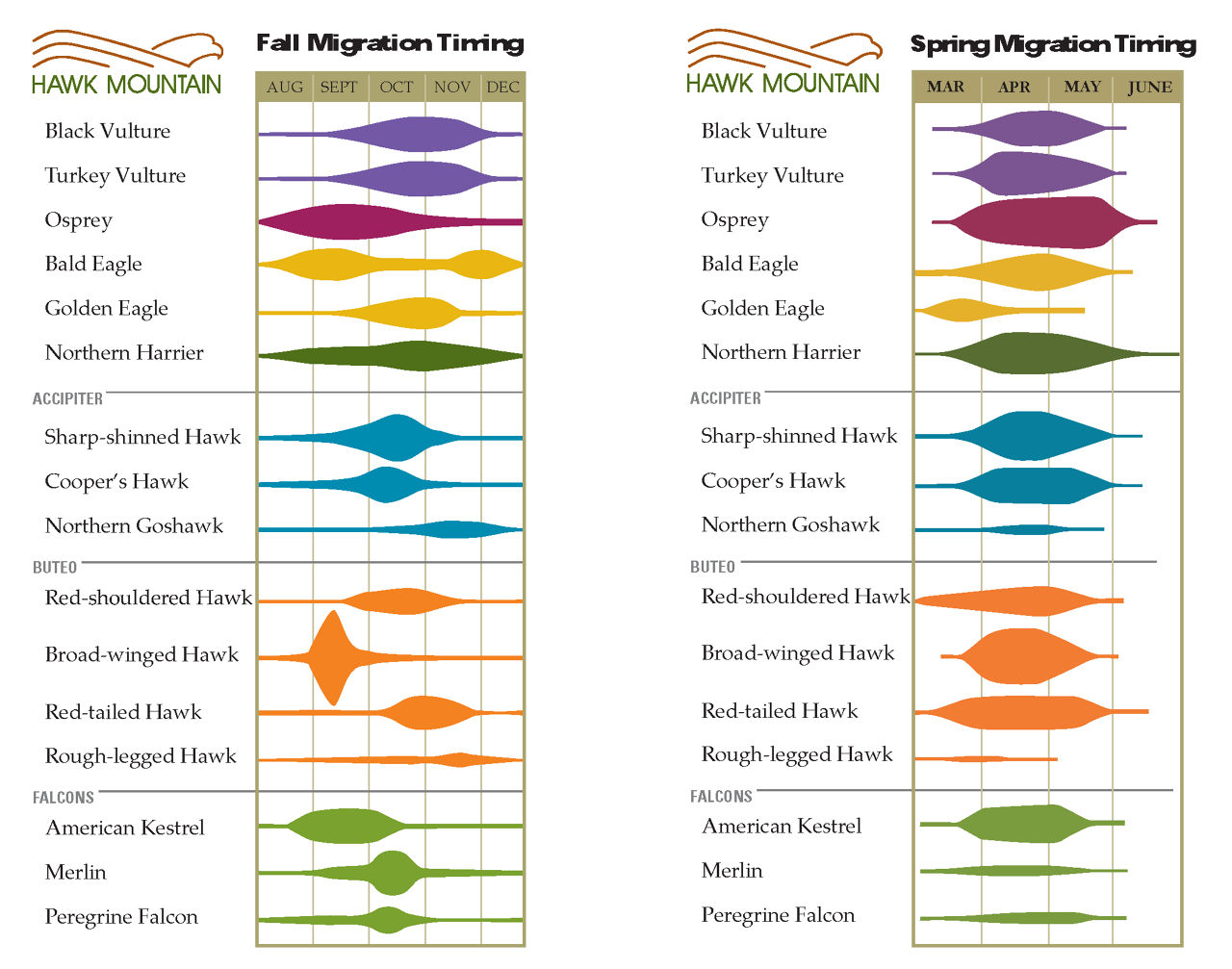 Fall Migration Timing Map