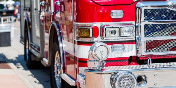 Image of a firetruck grill