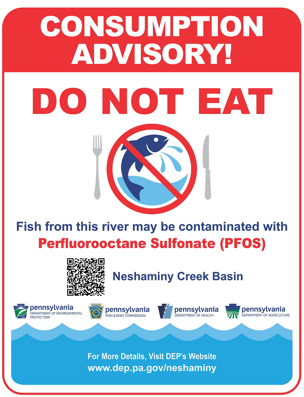 Fish Consumption Advisory Sign Letter Size