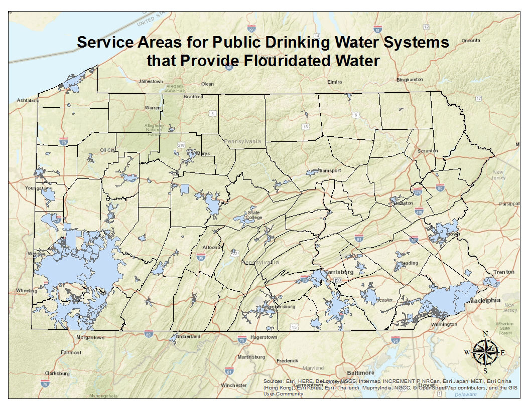 Fluoridated Public Water Systems in PA